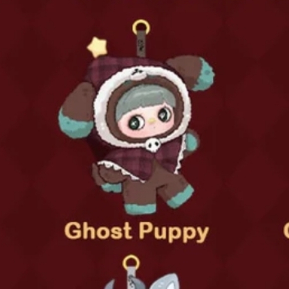 Maymei Winter Weirdness Series Plush NIB - Ghost Puppy - Picture 5 of 6